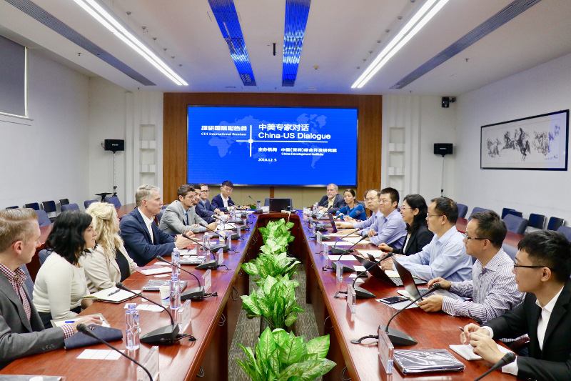CDI Experts Share the Experience of Shenzhen's Innovation Development with US Congressmen Assistant Delegation