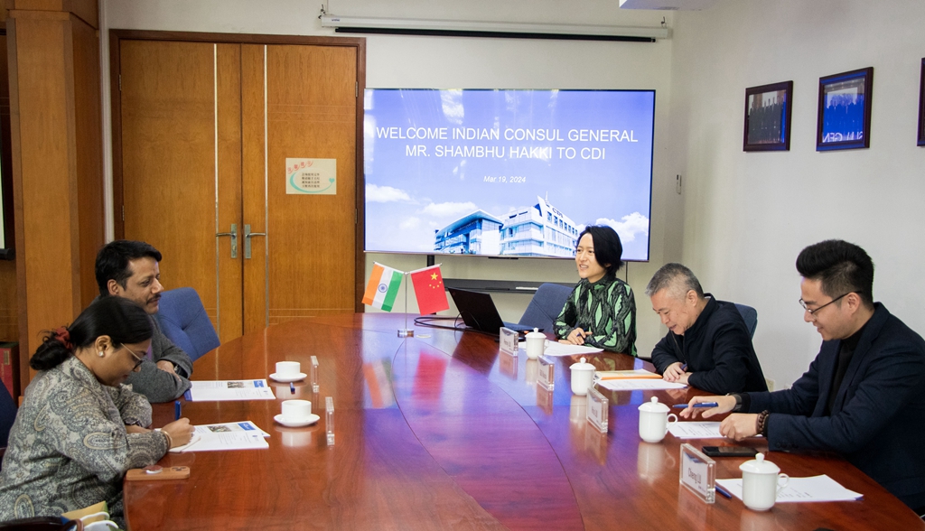 Consul General of India to Guangzhou Mr. Shambhu Hakki Visited CDI