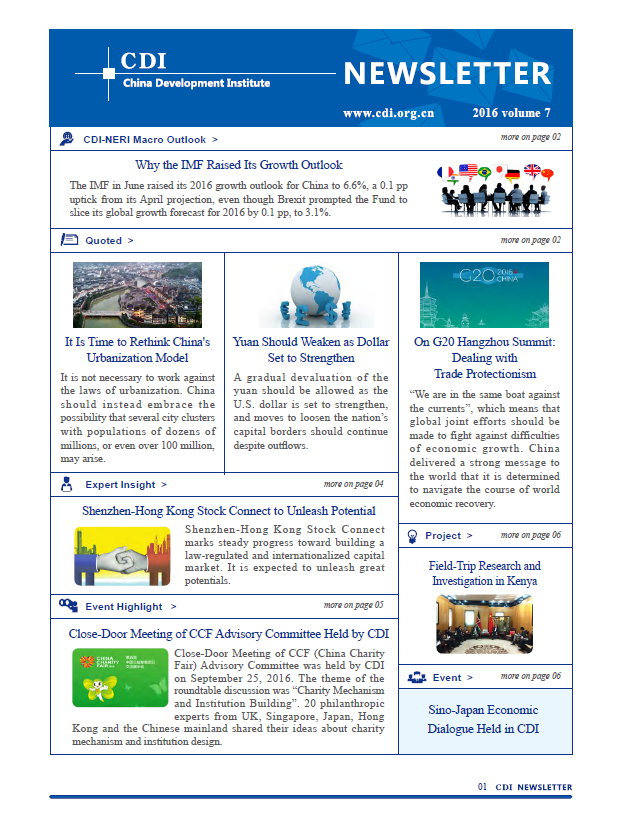 CDI Newsletter 2016 Vol 7