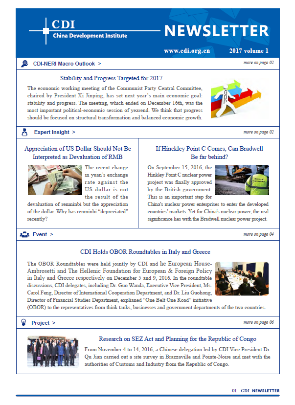 CDI Newsletter 2017 Vol 1