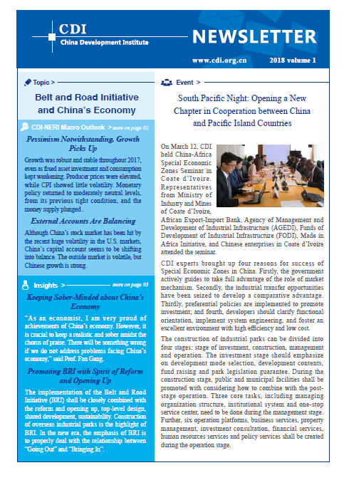 CDI Newsletter 2018 Vol 1