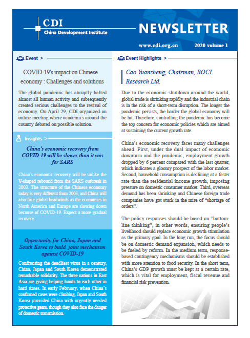 CDI Newsletter 2020 Vol 1