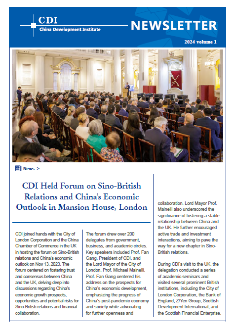CDI Newsletter 2024 Vol 1